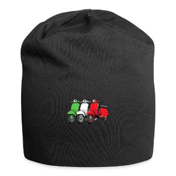 Scooter Mofa Moped Roller - Jersey Beanie - black - Front