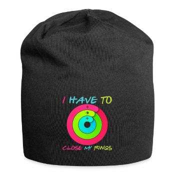 I Have To Close My Rings - Bonnet en jersey - noir - Devant