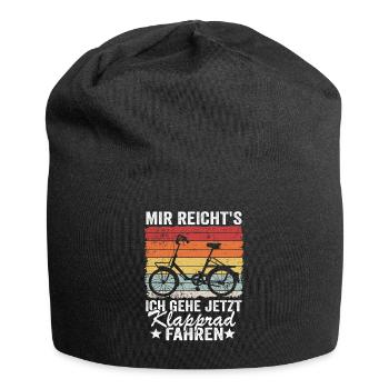 Klapprad Geschenk Faltrad Klappradfahrer Spruch - Jersey-Beanie - Schwarz - Vorne