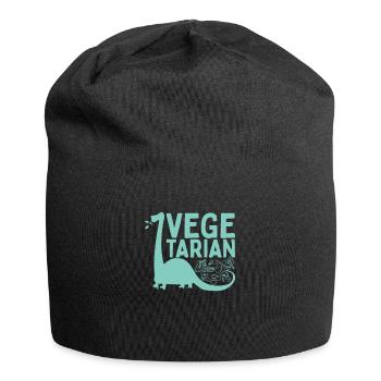 Veggie Vegetables Vegetarian Vegetarian - Jersey Beanie - black - Front
