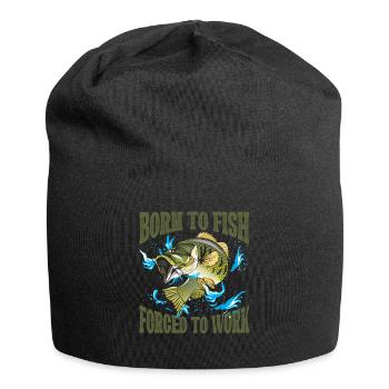 Born To Fish Live To Fish Fish To Live - Bonnet en jersey - noir - Devant