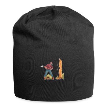 Woodcutter Forester Forester Woodworker - Jersey Beanie - black - Front
