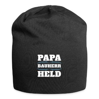 Bauherr - Jersey-Beanie - Schwarz - Vorne