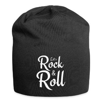 Let's Rock and Roll - Music Sayings - Jersey Beanie - black - Front
