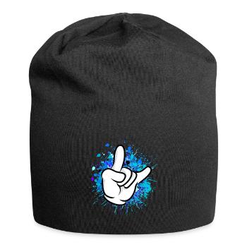 hand comic party - Jersey Beanie - black - Front