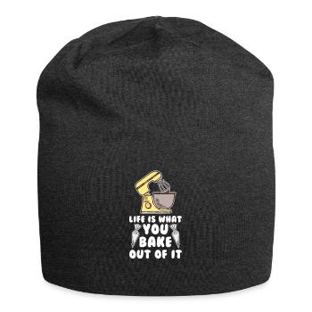 Baker Baking Pastry Chef - Jersey Beanie - charcoal grey - Front
