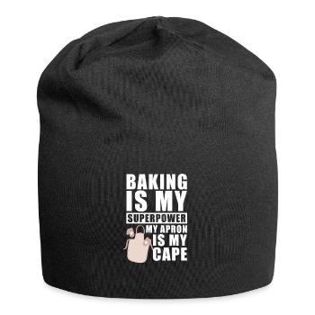 Baker Baking Pastry Chef - Jersey Beanie - black - Front