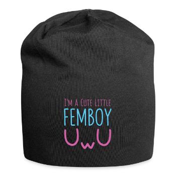 I'm A Cute Little Femboy LGBTQ Gay Aesthetic Queer - Jersey-Beanie - Schwarz - Vorne