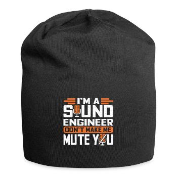Technicien de son Sound Audio Engineer - Bonnet en jersey - noir - Devant