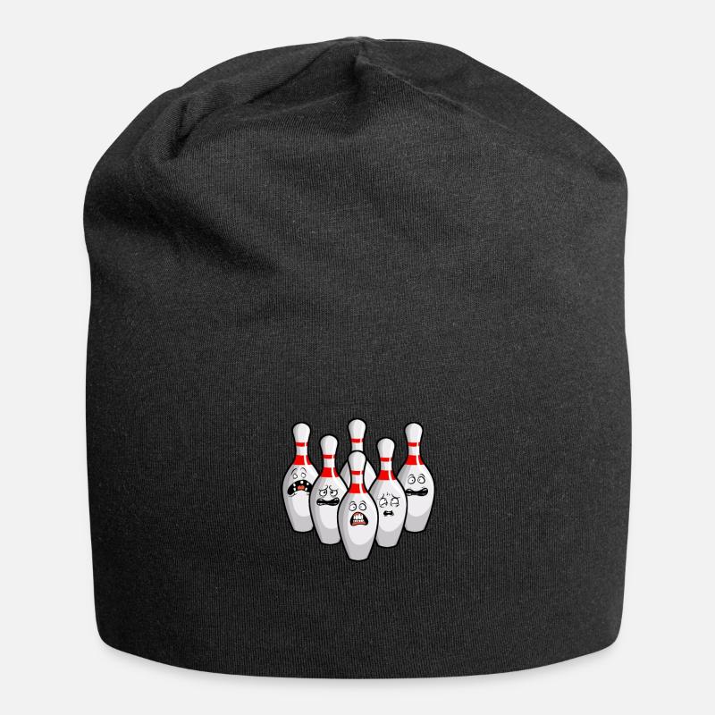 Bowling - Jersey-Beanie - Schwarz