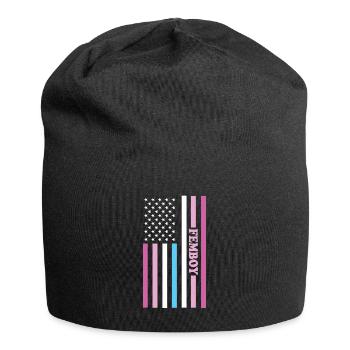 Femboy LGBTQ Rainbow Gay Pride American Flag Queer - Jersey-Beanie - Schwarz - Vorne
