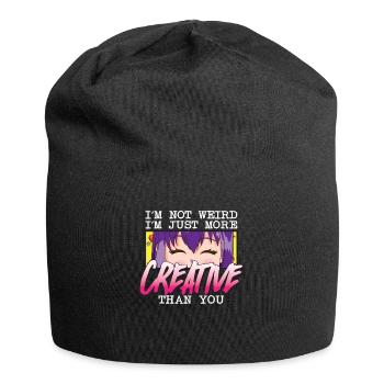I'm Not Weird I'm Just More Creative Than You Weeb - Jersey Beanie - black - Front