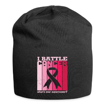 I Battle Breast Cancer Awareness T Shirt - Jersey-Beanie - Schwarz - Vorne