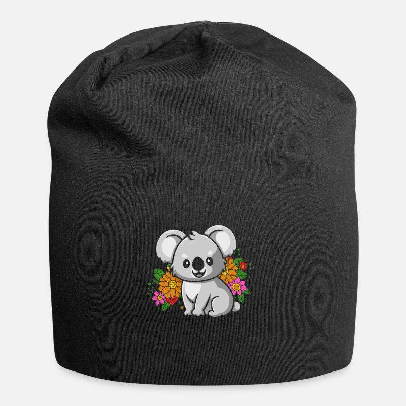 Koala Koala Bear - Jersey Beanie - black