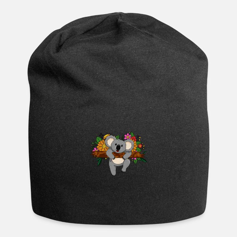 Koala Koala Bear - Jersey Beanie - black