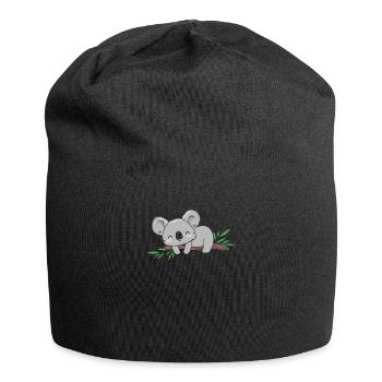 Koala Koalabär - Jersey-Beanie - Schwarz - Vorne