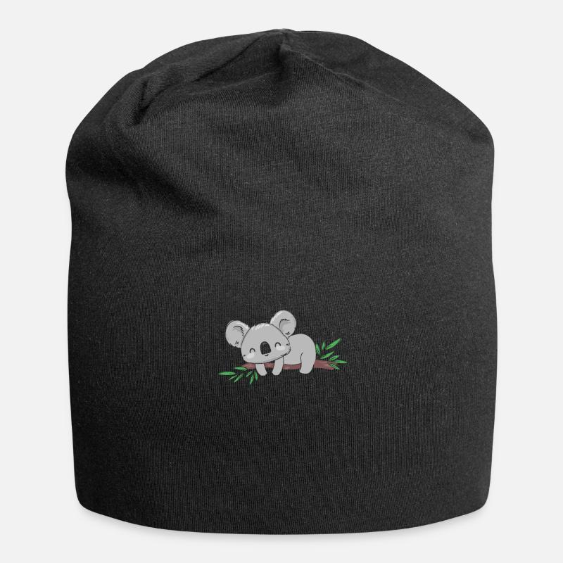 Koala Koala Bear - Jersey Beanie - black