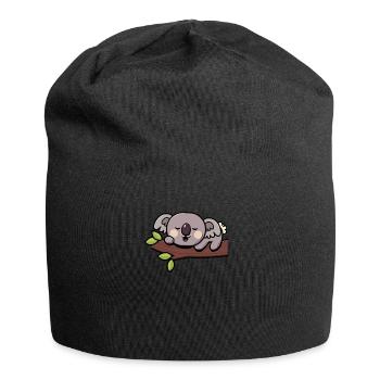 Koala Koalabär - Jersey-Beanie - Schwarz - Vorne