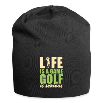 Golf Golfer Golfer Golfer Golf Course - Jersey Beanie - black - Front