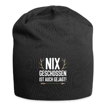 Nix geschossen ist auch gejagt Jäger Jagd Fans von - Jersey-Beanie - Schwarz - Vorne