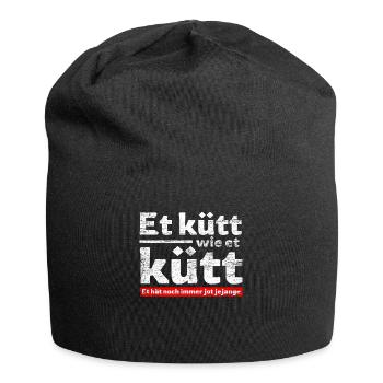 Et Kütt Wie Et Kütt, Köln, Karneval Kölsch Fans - Jersey-Beanie - Schwarz - Vorne