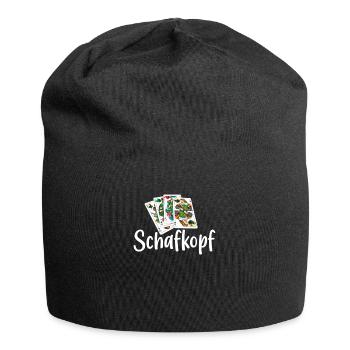Schafkopf Schafkopfturnier lustiges Schafkopf - Sc - Jersey-Beanie - Schwarz - Vorne