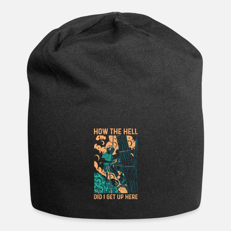 Baumklettern Baumpfleger Arborist Baumkletterer - Jersey-Beanie - Schwarz