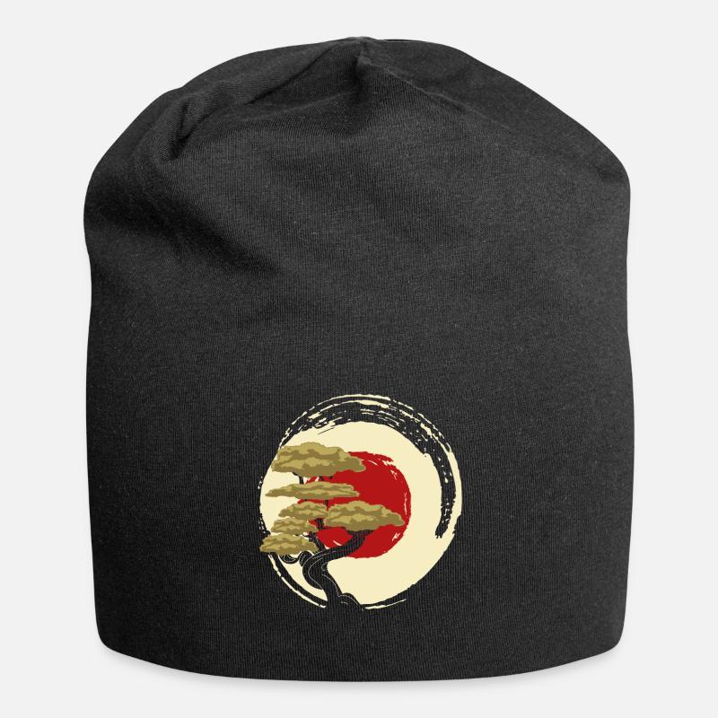 Bonsai Tree - Jersey Beanie - black