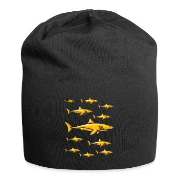 School of Golden Sharks - Gold Sharks - Jersey Beanie - black - Front