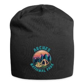 USA Amerika Nationalpark - Jersey-Beanie - Schwarz - Vorne