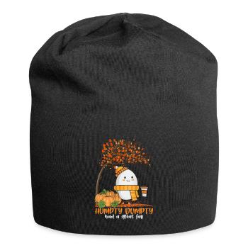Humpty Dumpty Egg Fall Pumpkin Spice Latte - Jersey-Beanie - Schwarz - Vorne
