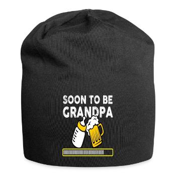 Soon To Be Grandpa Promoted Grandfather - Jersey-Beanie - Schwarz - Vorne