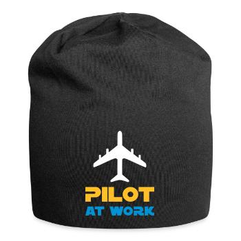 Pilote au travail (aéronef) - Bonnet en jersey - noir - Devant