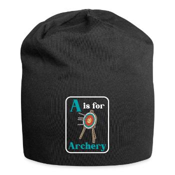 Bogenschütze Bogensport Pfeil Bogen Bogenschießen - Jersey-Beanie - Schwarz - Vorne