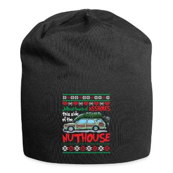 Jolliest Bunch Of Assholes Side Of The Nuthouse - Jersey Beanie - black - Front