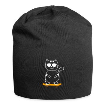 Skateboard Skateboard Skateur - Bonnet en jersey - noir - Devant