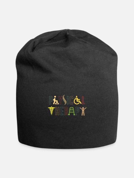 Physiotherapie - Jersey-Beanie - Schwarz