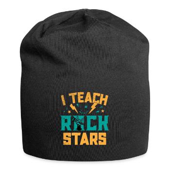 Ich Unterrichte Rockstars Musiklehrer - Jersey-Beanie - Schwarz - Vorne