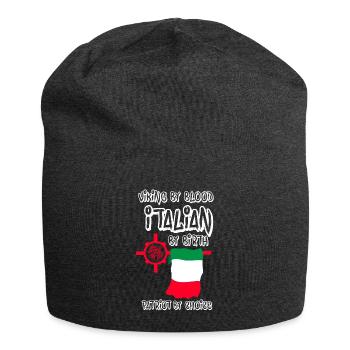 Viking by Blood Italian by birth - Jersey Beanie - charcoal grey - Front