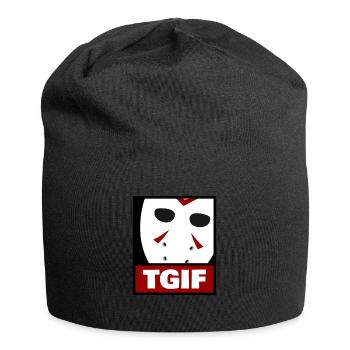 Masque d’horreur Dieu merci c’est vendredi - Bonnet en jersey - noir - Devant