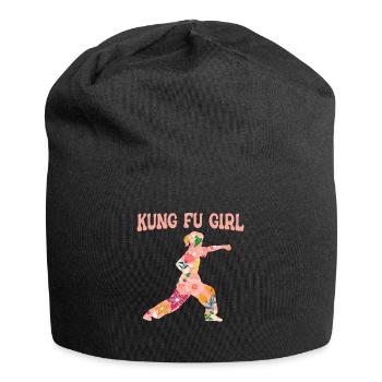 Kung Fu Karate - Jersey-Beanie - Schwarz - Vorne