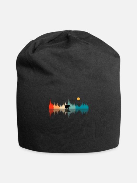 Klangwellen Natur, Audiophile - Jersey-Beanie - Schwarz