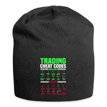 Handel, Händler, Börse, Krypto - Jersey-Beanie - Schwarz - Vorne