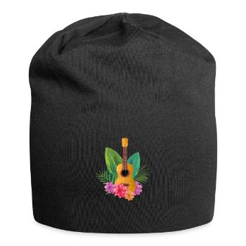 Ukulele - Jersey-Beanie - Schwarz - Vorne