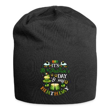 Anniversaire de la Saint-Patrick - Bonnet en jersey - noir - Devant