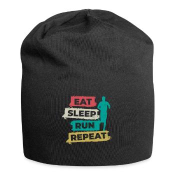 Course, Coureur, Marathonien, Coureur de 10 km - Bonnet en jersey - noir - Devant