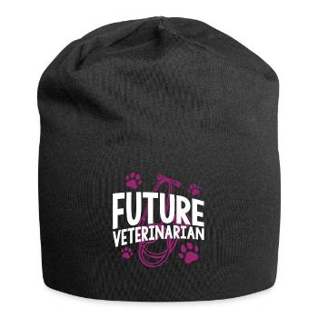 Future veterinarian, veterinarian - Jersey Beanie - black - Front