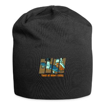 Skateboard Skateboard Skateur - Bonnet en jersey - noir - Devant