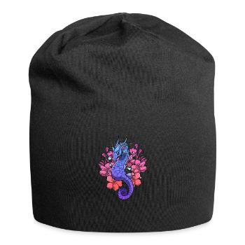 Retro Gothic Vintage Goth Okkult - Jersey-Beanie - Schwarz - Vorne