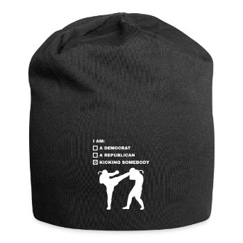 Muay Thai Boxe Thaiboxen Boxer - Bonnet en jersey - noir - Devant